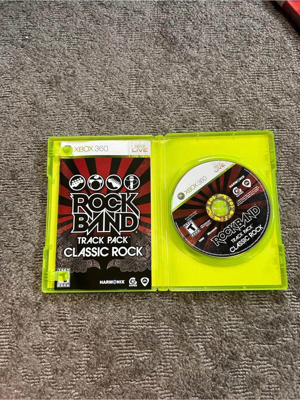 adidas Black and Red Rock Band: Classic Rock Xbox 360 Game Case